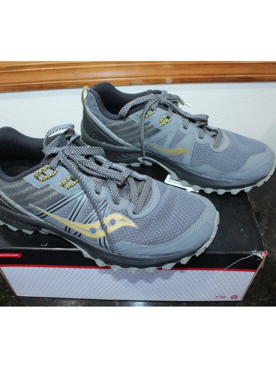 Men\'s Saucony Excursion TR14 Shoes Athletic Tennis Shoes Charcoal Gold Size 10 main image 8